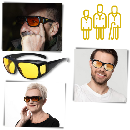 Night driving clarity glasses
